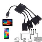 Кабель-разветлитель OTG Micro USB HUB на 3 порта