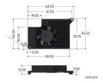 Комплект активного охлаждения для Raspberry PI 5 Active-Cooler-A