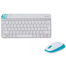 Комплект клавиатура + мышь - Logitech Wireless Combo MK240 White