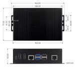 Комплект мини-компьютера для Raspberry Pi 5 Waveshare Module Box-A