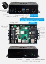 Комплект мини-компьютера для Raspberry Pi 5 Waveshare Module Box-A