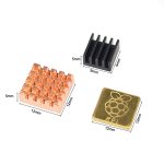 Комплект радиаторов с логотипом для Raspberry Pi