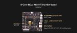 Материнская плата Radxa Rock 5 ITX 8Гб RAM/8Gb eMMC
