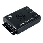 Металический корпус с платой расширения Raspberry PoE для вычислительного модуля Raspberry Pi