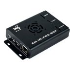 Металический корпус с платой расширения Raspberry PoE для вычислительного модуля Raspberry Pi