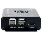 Металический корпус с платой расширения Raspberry PoE для вычислительного модуля Raspberry Pi