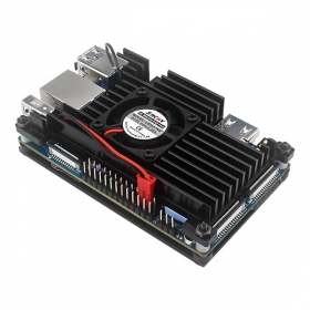 Металлический корпус для Orange Pi 4 LTS с вентилятором