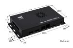 Металлический корпус для платы ввода-вывода Raspberry Pi CM 5 IO Board с вентилятором