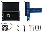 Металлический корпус для платы ввода-вывода Raspberry Pi CM 5 IO Board с вентилятором