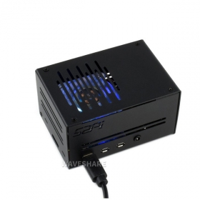 Металлический корпус для Raspberry Pi 4 с низкопрофильным охлаждающим вентилятором ICE Tower