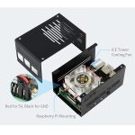 Металлический корпус для Raspberry Pi 4 с низкопрофильным охлаждающим вентилятором ICE Tower