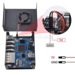 Металлический корпус Geeekpi для Orange Pi 5 Plus с активным охлаждением