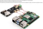 Micro HDMI to HDMI многофункциональный адаптер для Raspberry Pi 5/4B
