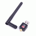 Mini 150M USB WiFi Wireless LAN 802.11 n/g/b Adapter with Antenna - Модуль Wi-Fi для Raspberry Pi с антенной