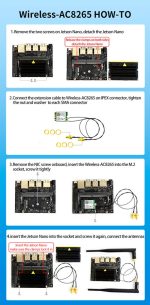 Модуль AC8265 Wireless NIC для Jetson Nano, WiFi / Bluetooth