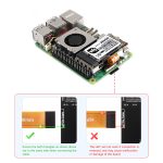 Модуль PCIe M.2 тип (E) для Raspberry Pi 5, с активным радиатором