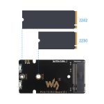 Модуль PCIe M.2 тип (E) для Raspberry Pi 5, с активным радиатором