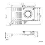 Модуль PCIe M.2 тип (E) для Raspberry Pi 5, с активным радиатором