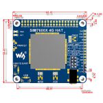 Модуль SIM7600E-H 4G HAT для Raspberry