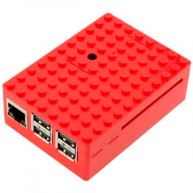 Multicomp Pi-BLOX Case - Red - Lego корпус красного цвета для Raspberry Pi