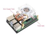 Низкопрофильный активный радиатор ICE Tower для Raspberry Pi 5 с RGB-светодиодом