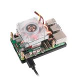 Низкопрофильный активный радиатор ICE Tower для Raspberry Pi 5 с RGB-светодиодом