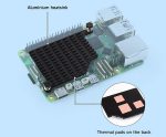 Низкопрофильный радиатор с креплениями для Raspberry Pi 5
