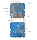 Одноплатный мини-компьютер NanoPi R2S Plus в корпусе
