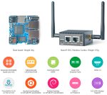 Одноплатный мини-компьютер NanoPi R5C 2Гб RAM/32Гб eMMC в металлическом корпусе