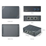 Одноплатный мини-компьютер NanoPi R5S-LTS 4Гб RAM/64Гб eMMC в металлическом корпусе