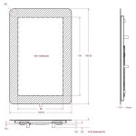 Официальный 7-IPS экран Raspberry Pi Touch Display 2, 720×1280, DSI интерфейс