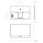 Официальный монитор Raspberry Pi 15,6 дюйма, 1920 × 1080, HDMI, IPS
