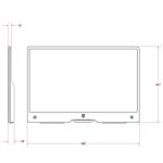 Официальный монитор Raspberry Pi 15,6 дюйма, 1920 × 1080, HDMI, IPS