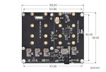 PCIE TO 4-CH NVME Board (B) - 4-х канальный адаптер M.2 для Raspberry Pi 5