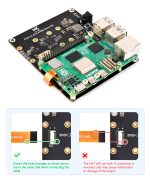 PCIE TO 4-CH NVME Board (B) - 4-х канальный адаптер M.2 для Raspberry Pi 5