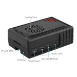 Пластиковый корпус для Raspberry Pi 4 охлаждающим вентилятором и док-станцией