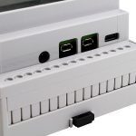 Пластиковый корпус на DIN-рейку для Raspberry Pi 4 с прозрачной крышкой