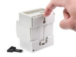 Пластиковый корпус на DIN-рейку для Raspberry Pi 5 с прозрачной крышкой