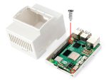 Пластиковый корпус на DIN-рейку для Raspberry Pi 5 с прозрачной крышкой