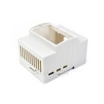 Пластиковый корпус на DIN-рейку для Raspberry Pi 5 с прозрачной крышкой