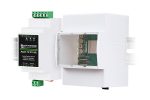 Пластиковый корпус на DIN-рейку для Raspberry Pi 5 с прозрачной крышкой