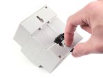 Пластиковый корпус на DIN-рейку для Raspberry Pi 5 с прозрачной крышкой