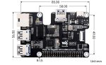 Плата PCIe c гигабитным Ethernet и USB 3.2 Gen1 для Raspberry Pi 5