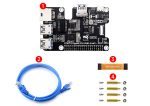 Плата PCIe c гигабитным Ethernet и USB 3.2 Gen1 для Raspberry Pi 5