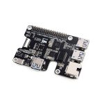Плата PCIe c гигабитным Ethernet и USB 3.2 Gen1 для Raspberry Pi 5