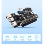 Плата PCIe c гигабитным Ethernet и USB 3.2 Gen1 для Raspberry Pi 5