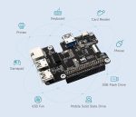 Плата PCIe c гигабитным Ethernet и USB 3.2 Gen1 для Raspberry Pi 5