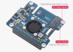 Плата PCIe для M.2 адаптера с функцией PoE для Raspberry Pi 5