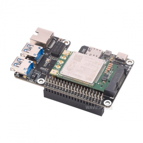 Плата PCIe с модулем SIM7600G-H, гигабитным Ethernet и USB 3.2 Gen1 для Raspberry Pi 5