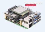 Плата PCIe с модулем SIM7600G-H, гигабитным Ethernet и USB 3.2 Gen1 для Raspberry Pi 5